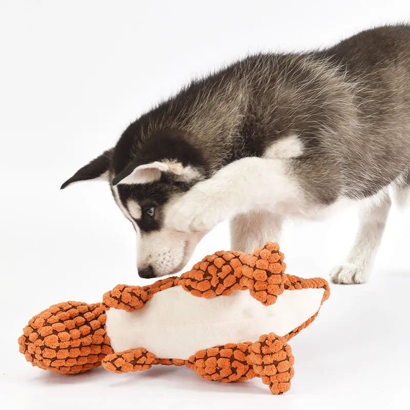 Dinosaur Chew Toy – Stuffed Vocal Dog & Cat Toy