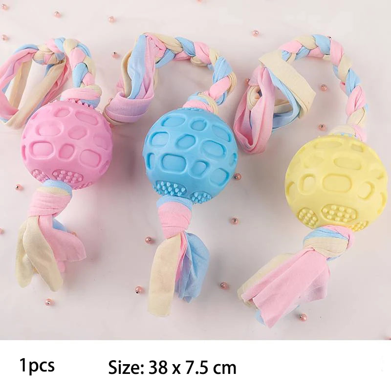 TPR Knot Dog Chew Toy – Bite-Resistant Teeth Cleaner