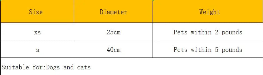 Plush Round Cat & Dog Bed