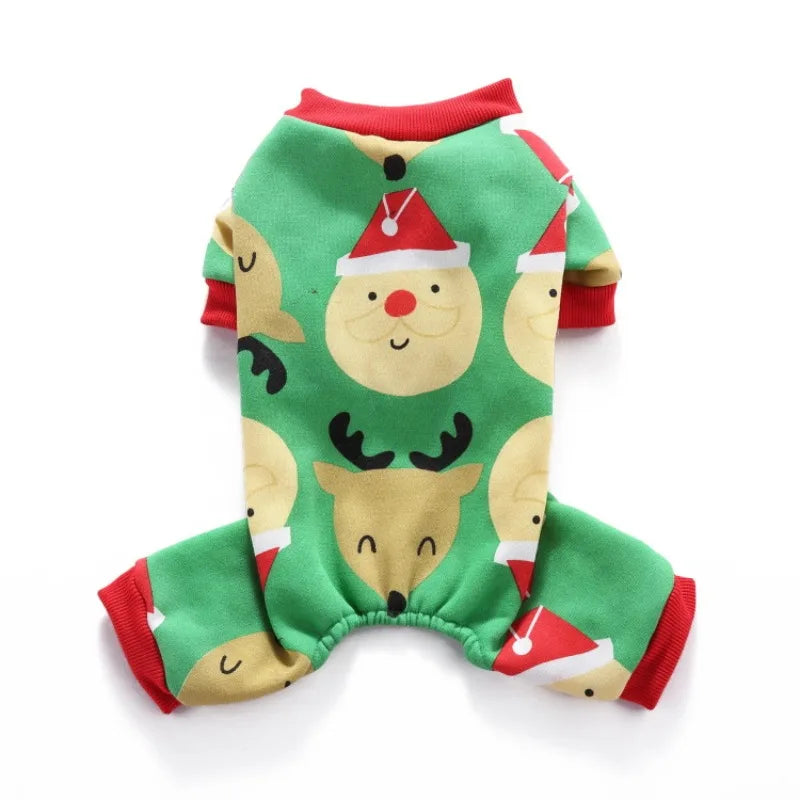 Christmas Pet Costume – Reindeer & Santa Outfit for Dogs