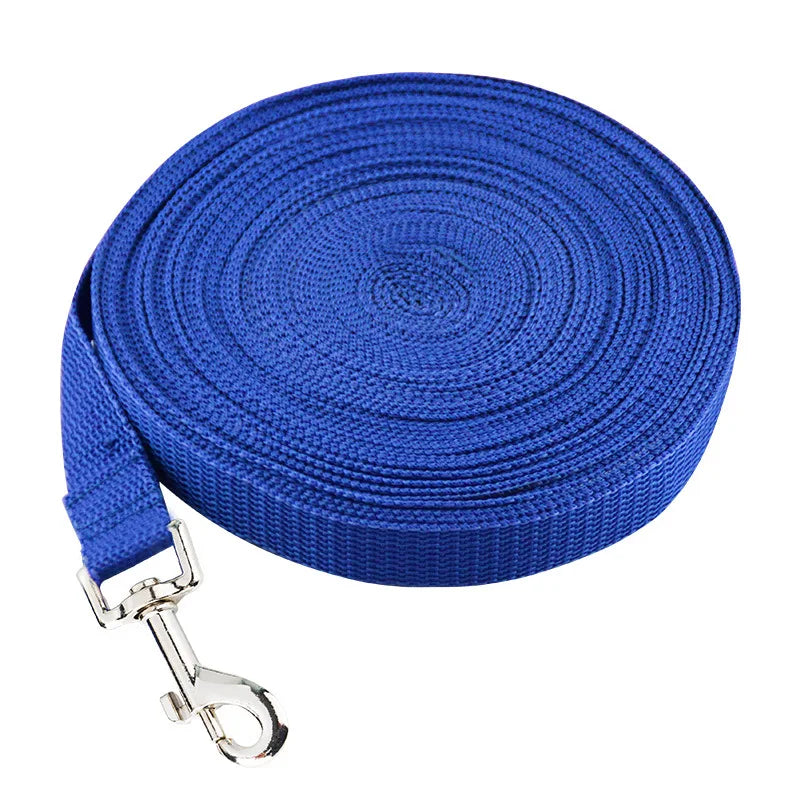 Solid Nylon Dog Leash – Long Walking & Training Lead