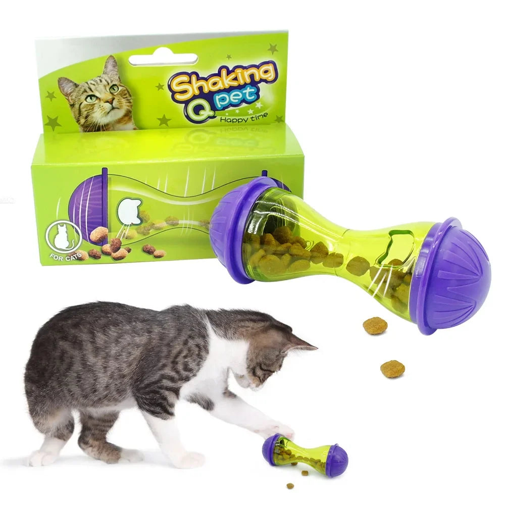 Interactive Pet Feeding Toy – Cat & Dog Food Tumbler