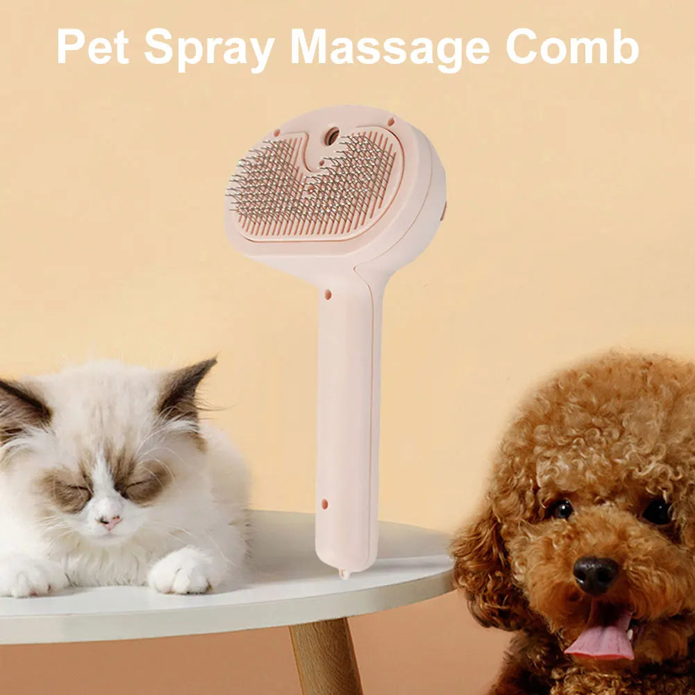 Cat & Dog Steam Grooming Brush – Rechargeable Spray