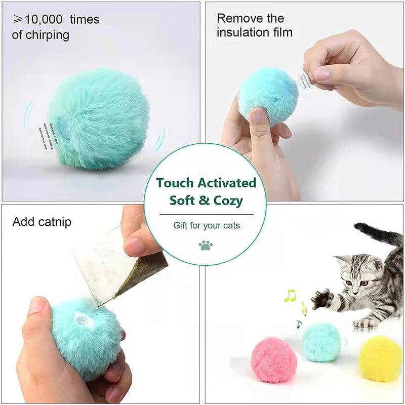 Smart Squeak Cat Toy Ball