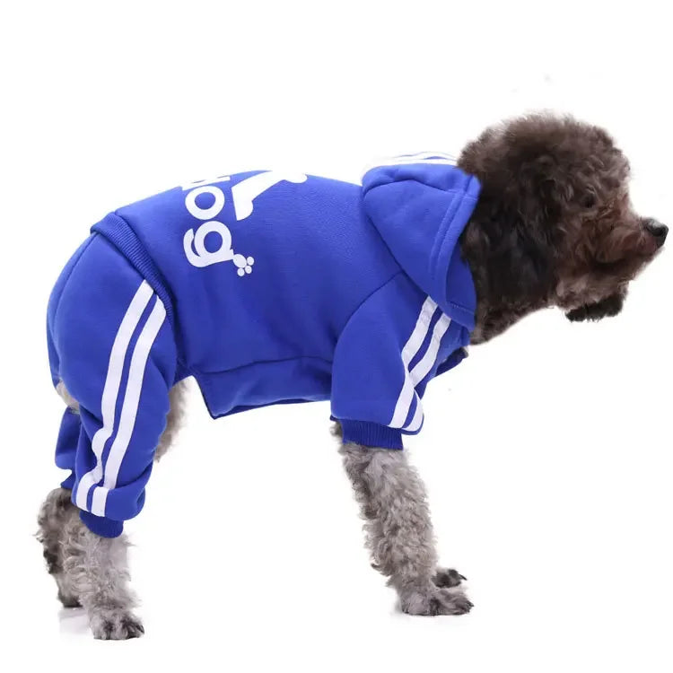 Winter Dog Hoodie – Warm Jumpsuit Sweatshirt