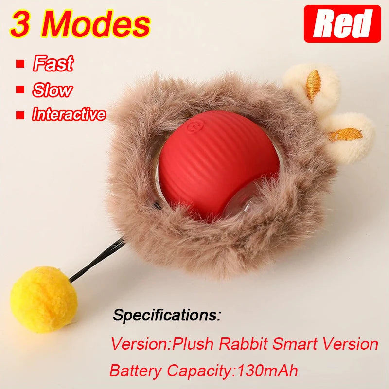 Automatic Rolling Cat & Dog Toy – Rechargeable Smart Ball