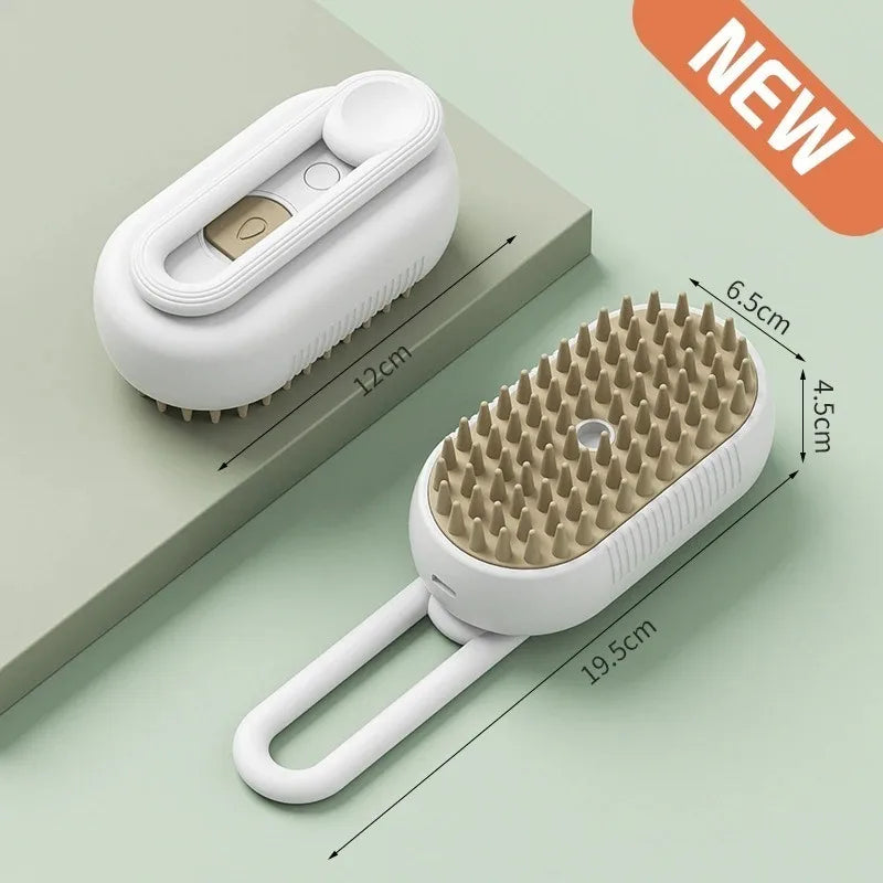 3-in-1 Pet Spray & Massage Brush – Cat & Dog Grooming Tool