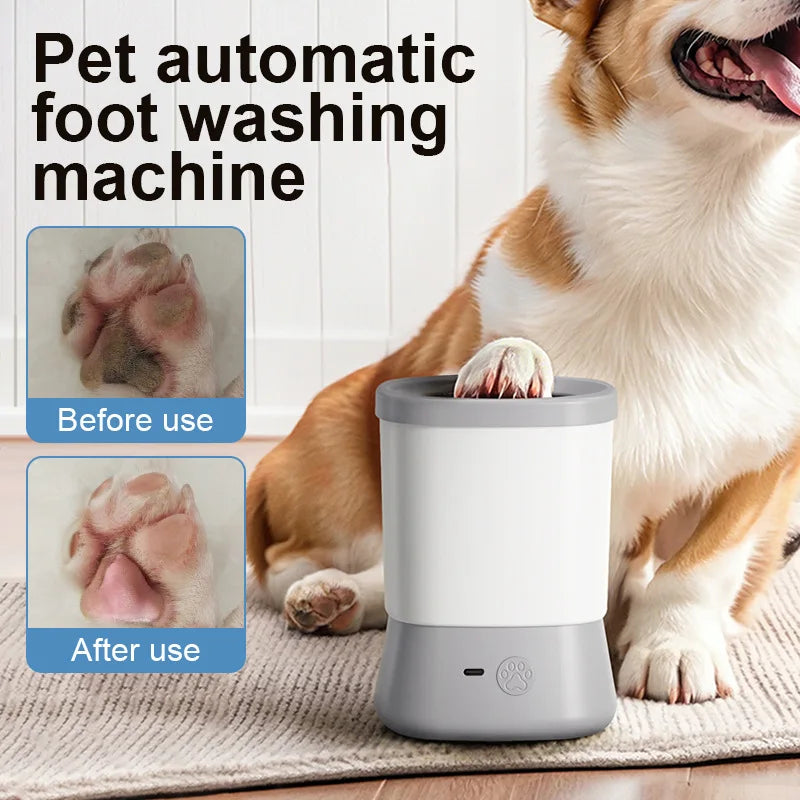 Automatic Pet Paw Cleaner – Electric Foot Washer for Cats & Dogs