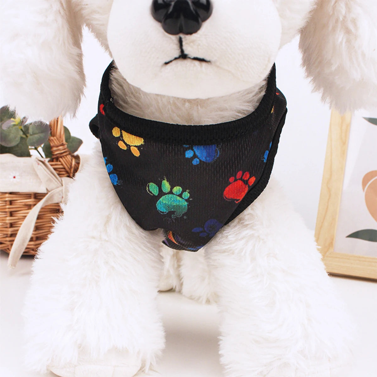 Footprint Print Dog Vest – Summer Breathable T-Shirt