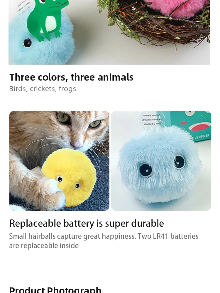 Smart Squeak Cat Toy Ball