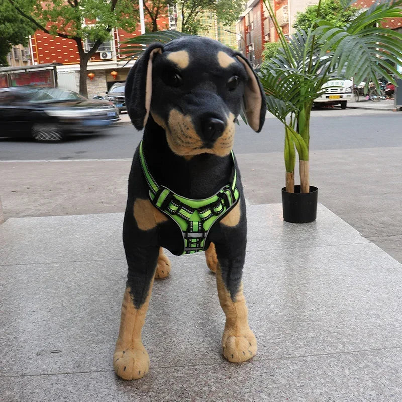 Adjustable Reflective Dog Harness – Soft No-Pull Vest