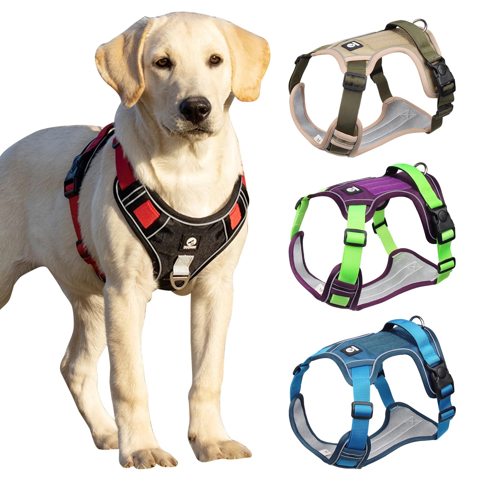 Reflective Tactical Dog Harness – Medium & Large Dogs