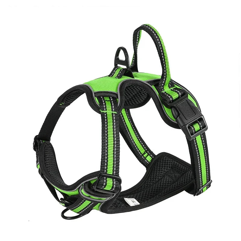 Adjustable Reflective Dog Harness – Soft No-Pull Vest