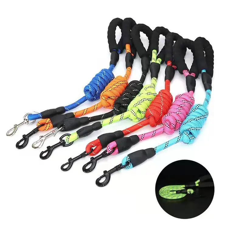 Strong Reflective Dog Leash – Adjustable for All Sizes