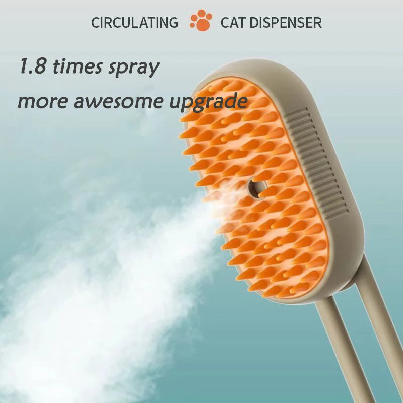 3-in-1 Pet Spray & Massage Brush – Cat & Dog Grooming Tool