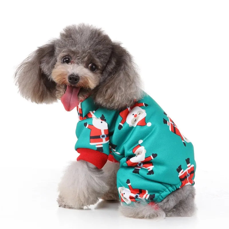 Christmas Pet Costume – Reindeer & Santa Outfit for Dogs