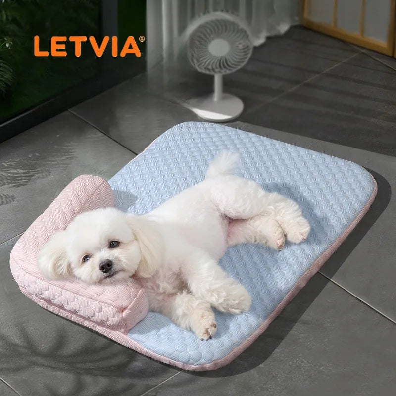 LETVIA Large Dog & Cat Cooling Mat – Monster Eye Design