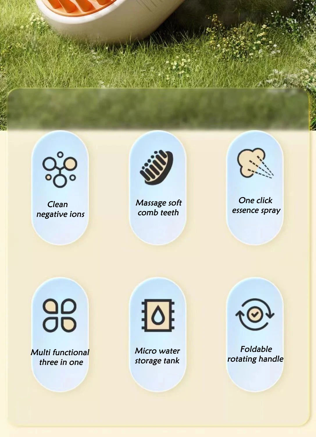 3-in-1 Pet Spray & Massage Brush – Cat & Dog Grooming Tool