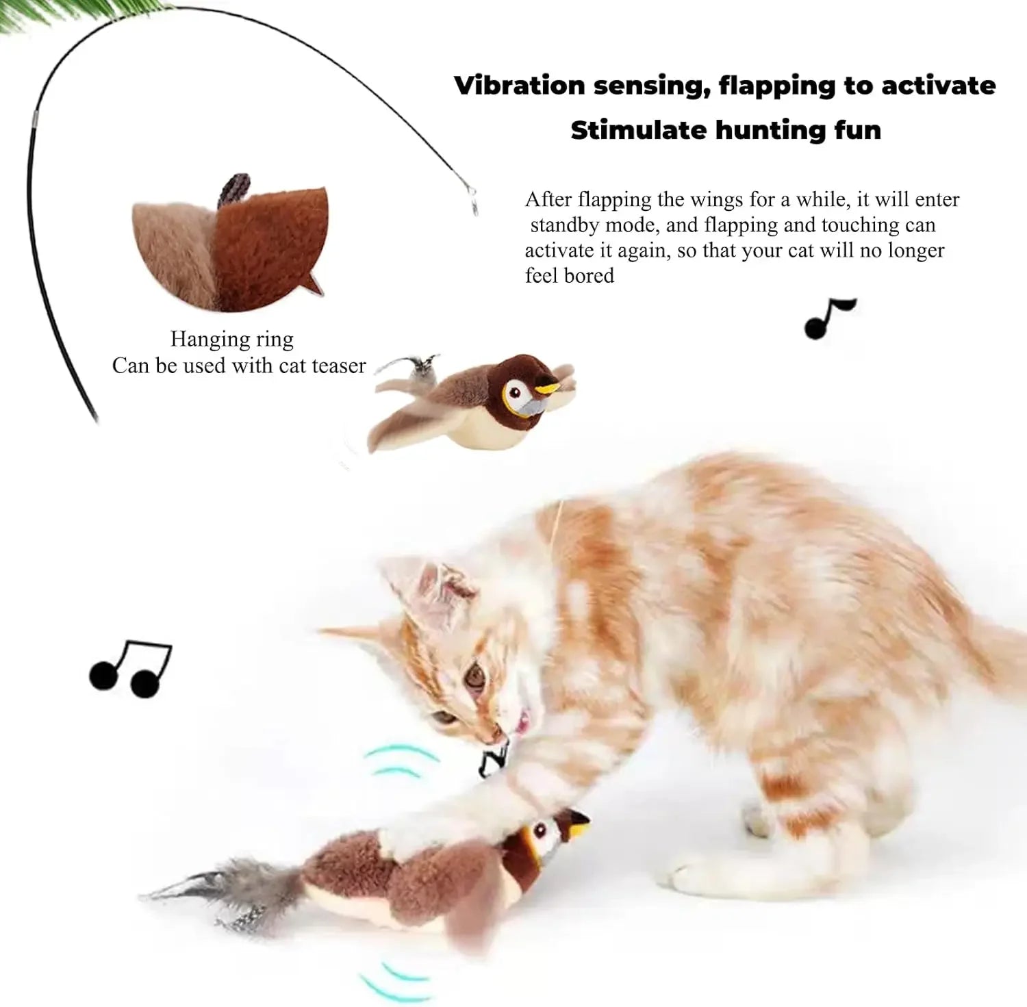 Interactive Catnip Toy – USB Rechargeable Electric Plush