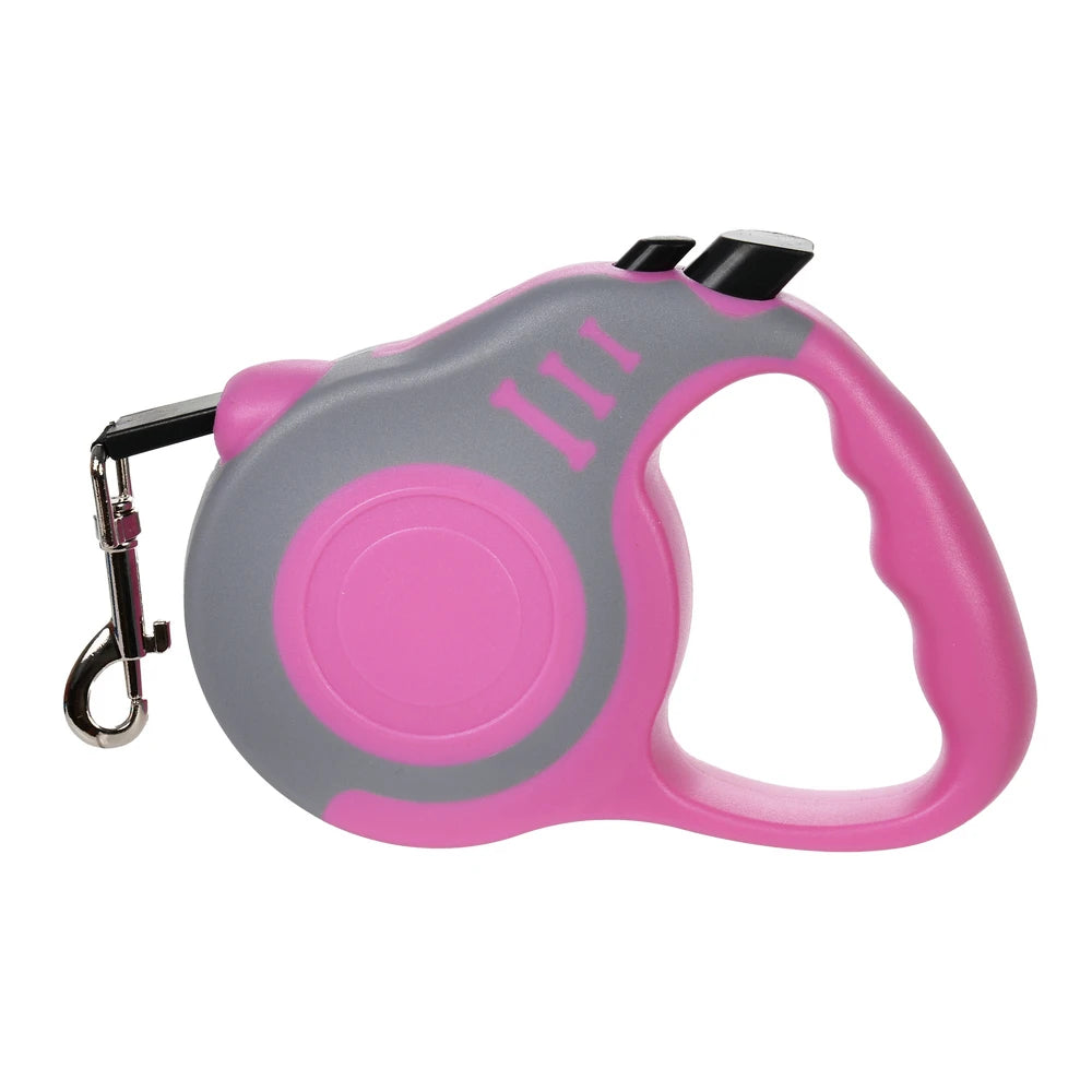 Retractable Dog & Cat Leash – 3m/5m Nylon Lead