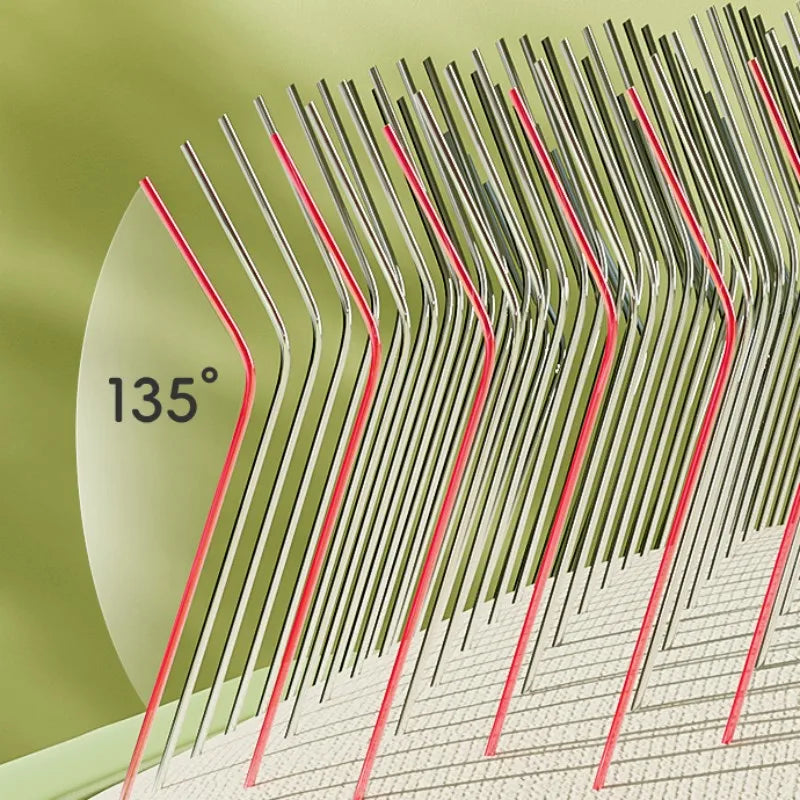 Stainless Steel Dog & Cat Brush – Hair Remover & Massager