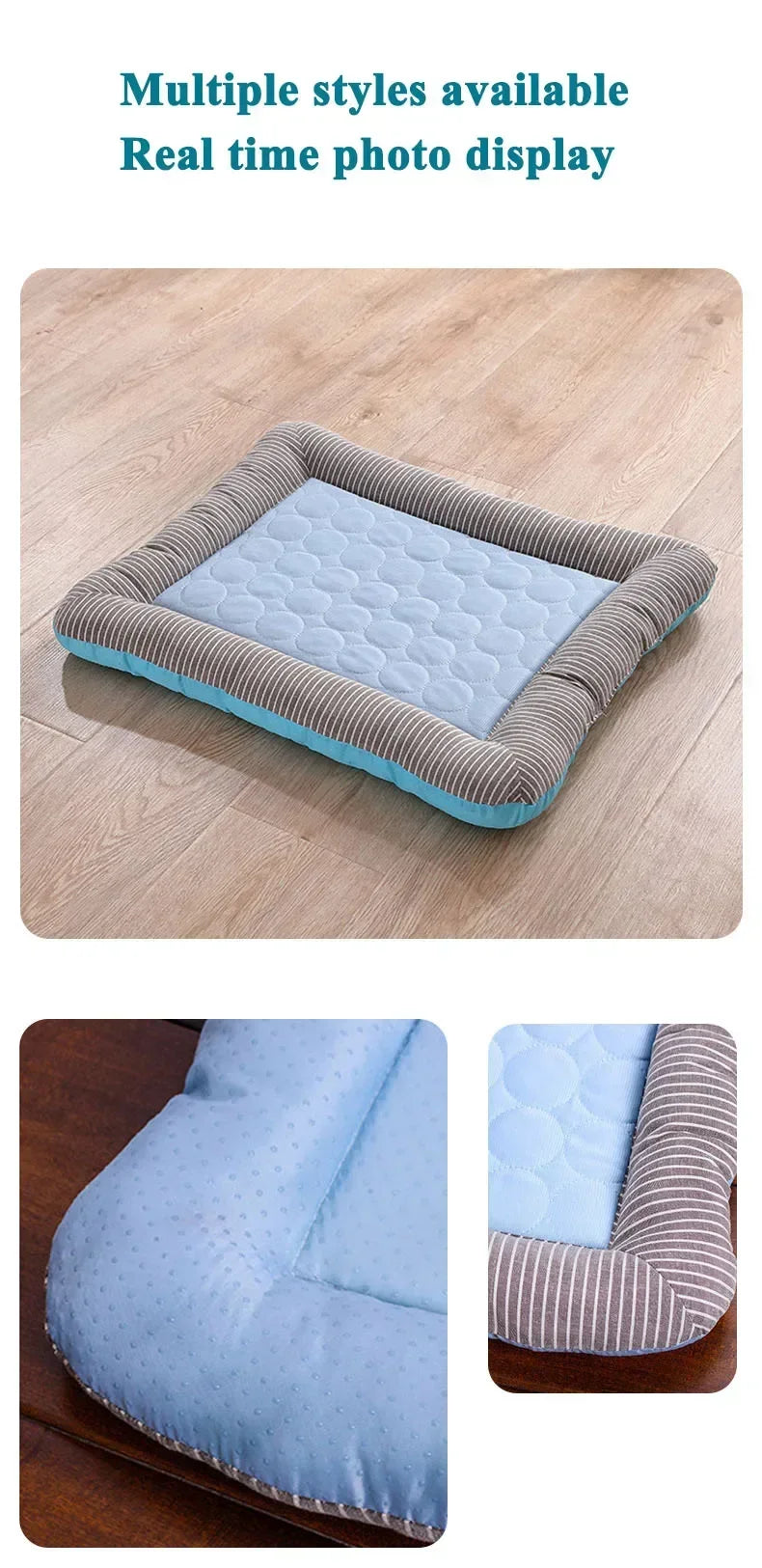 Cooling Pad Bed for Dogs & Cats – Ice Silk Summer Mat