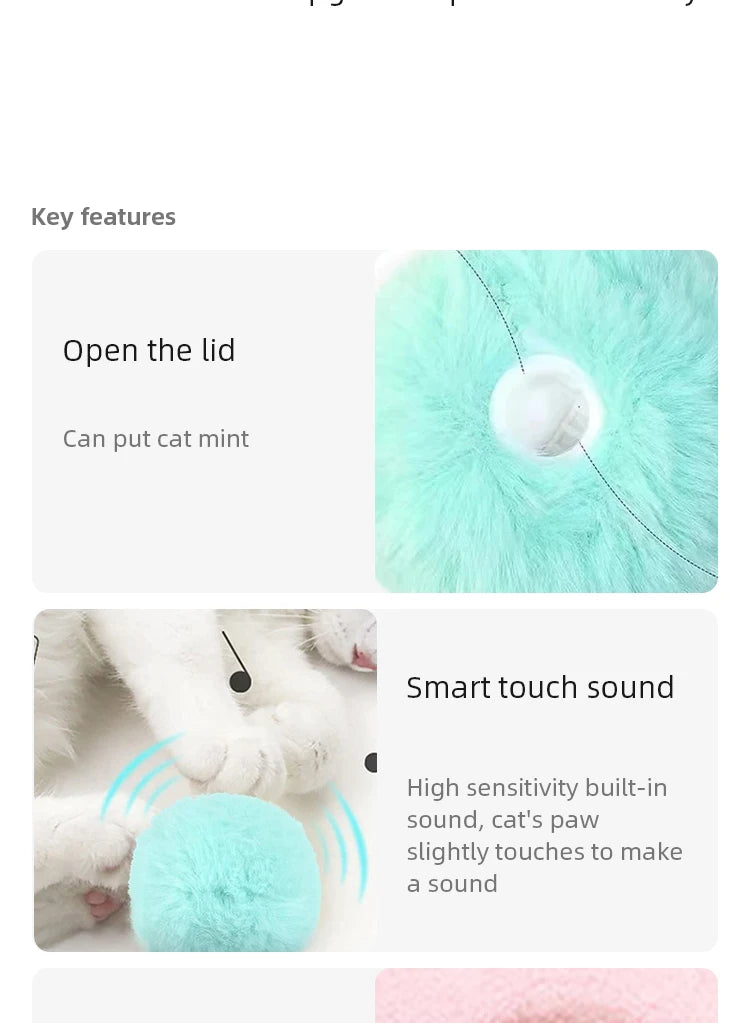 Smart Squeak Cat Toy Ball