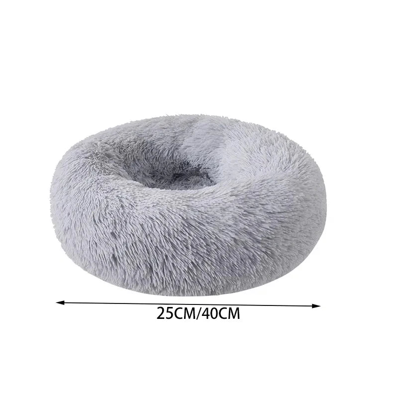 Plush Round Cat & Dog Bed