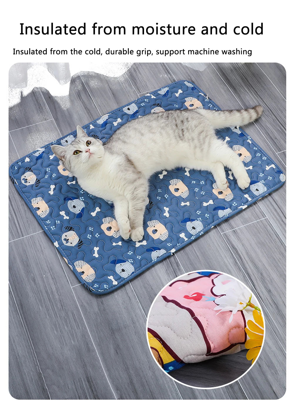 Moisture-Proof Pet Cooling Mat – Dog & Cat Sofa Cushion