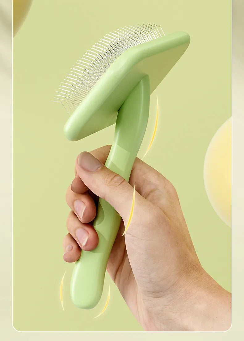 Stainless Steel Dog & Cat Brush – Hair Remover & Massager