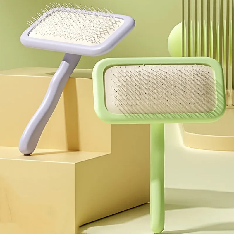 Stainless Steel Dog & Cat Brush – Hair Remover & Massager