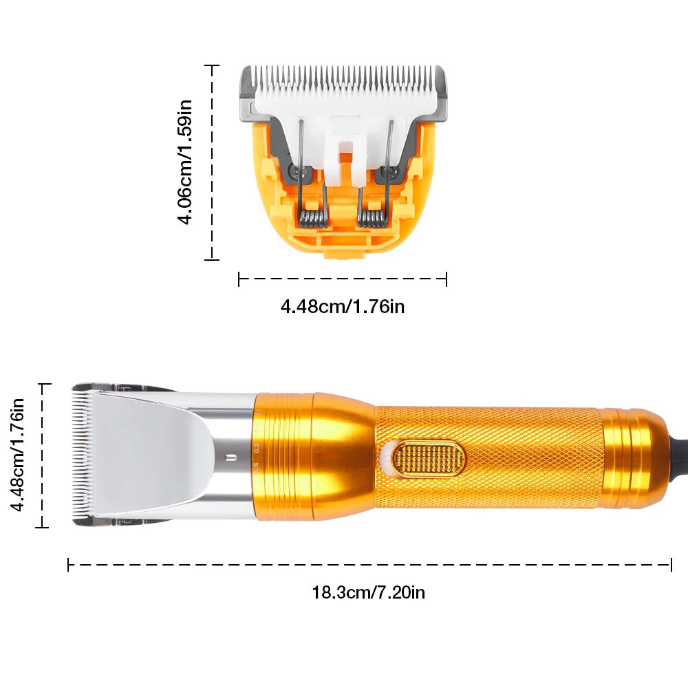 380W Cordless Cashmere Goat & Pet Hair Trimmer – 12V Electric