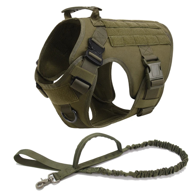 Tactical Dog Harness & Leash Set