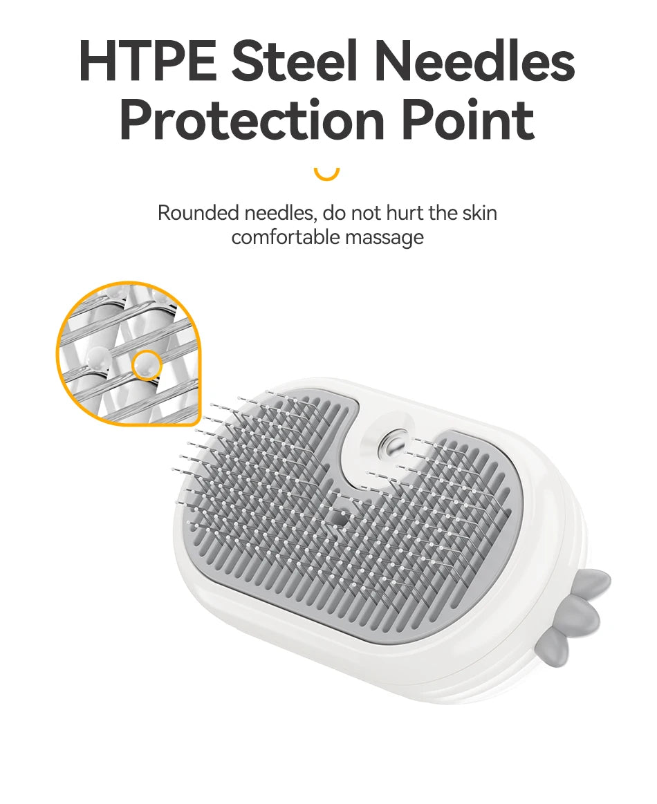 ROJECO Electric Pet Steam Comb – Cat & Dog Hair Removal