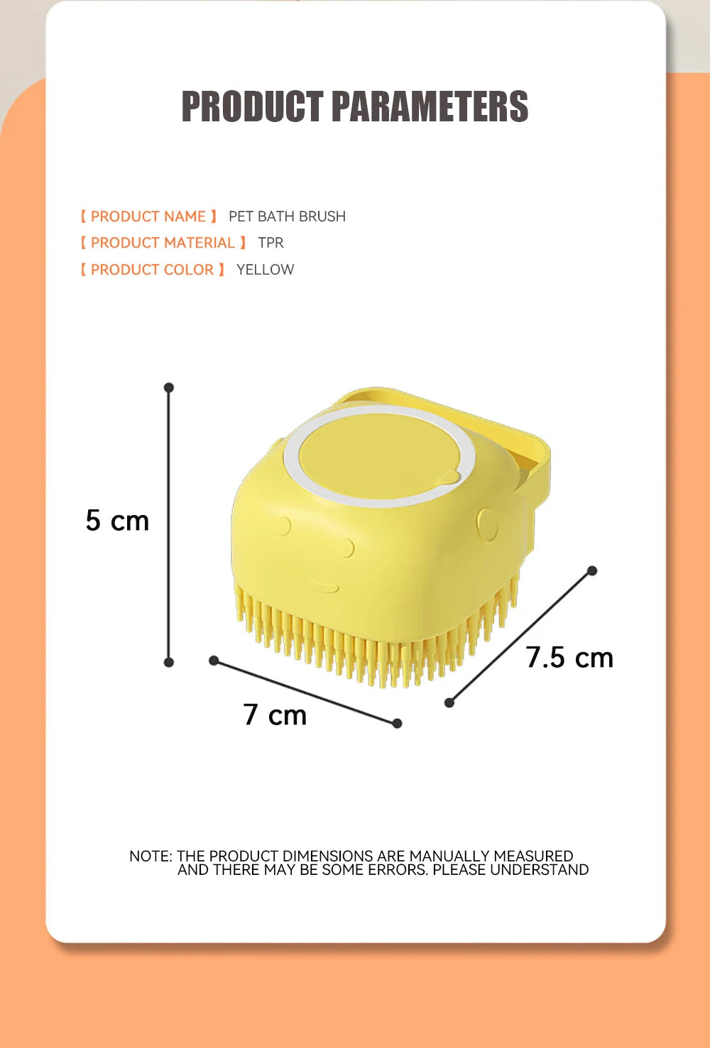 2-in-1 Pet Bath & Massage Brush