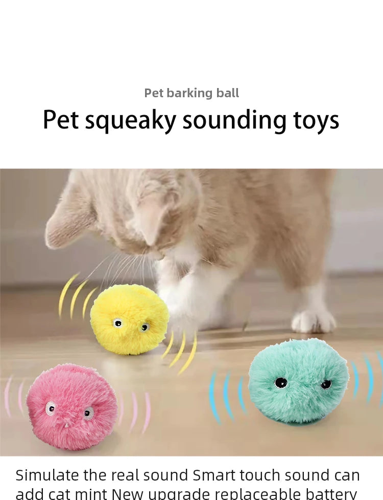 Smart Squeak Cat Toy Ball