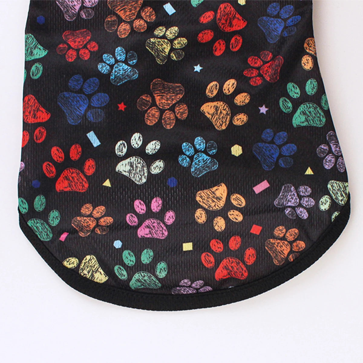 Footprint Print Dog Vest – Summer Breathable T-Shirt