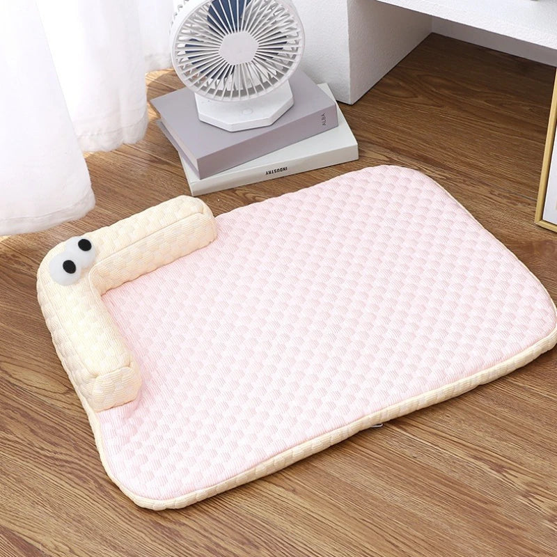 LETVIA Large Dog & Cat Cooling Mat – Monster Eye Design
