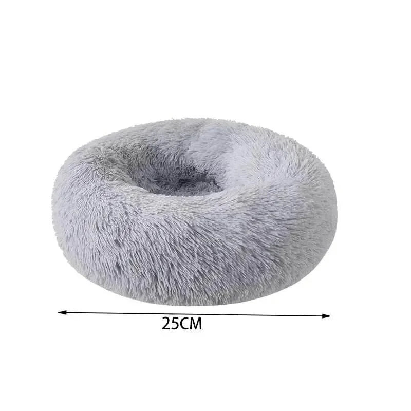 Plush Round Cat & Dog Bed