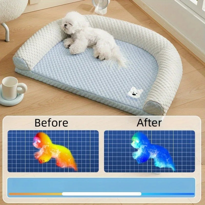 LETVIA Cooling Dog & Cat Bed – Removable Washable Pet Bed