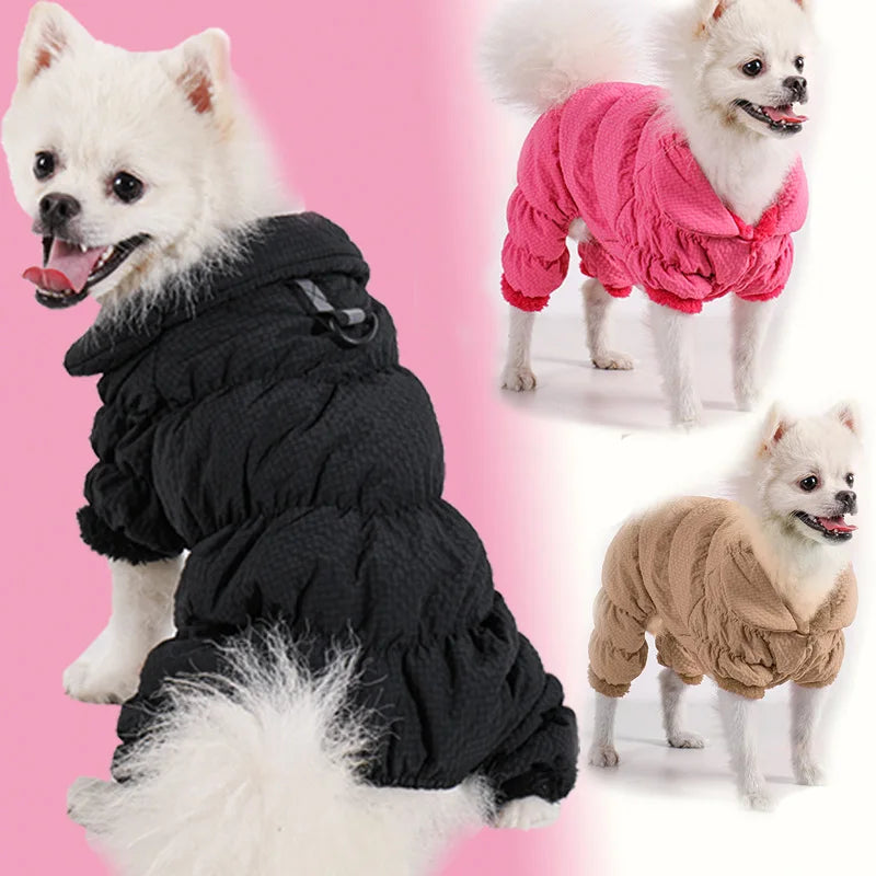 Autumn Winter Pet Coat – Fleece-Lined Warm Puppy Outfit