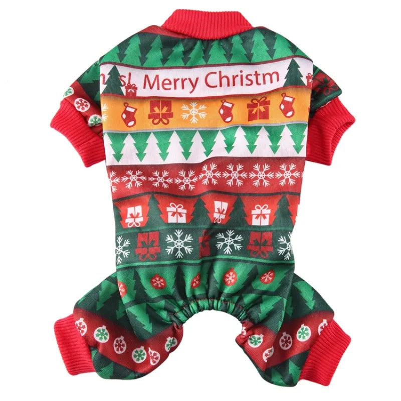 Christmas Pet Costume – Reindeer & Santa Outfit for Dogs