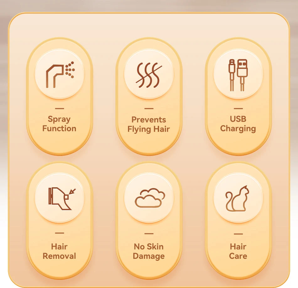 ROJECO Electric Pet Steam Comb – Cat & Dog Hair Removal