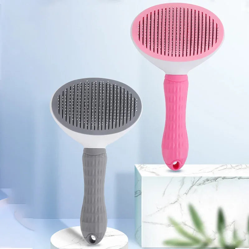 Stainless Steel Pet Brush – Dog & Cat Grooming Comb