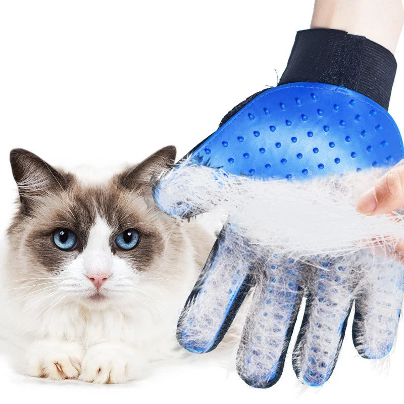 Pet Hair Removal & Grooming Gloves – 1PC