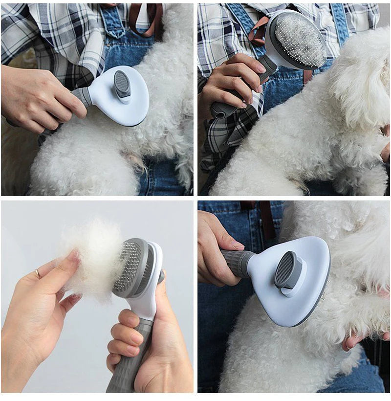 Dog Hair Remover Brush – Cat & Dog Grooming Comb