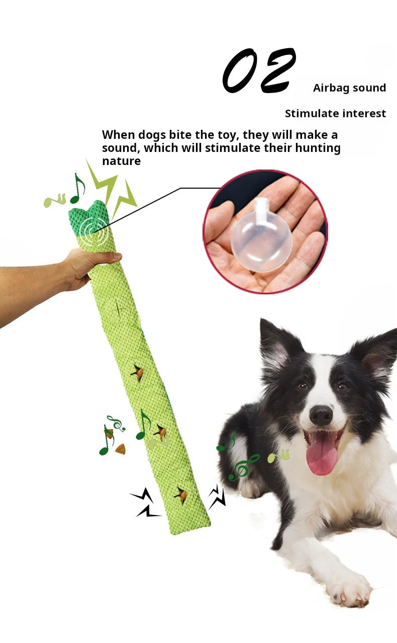 Interactive Dog Puzzle Feeder – Indestructible Plush Squeaky Toy