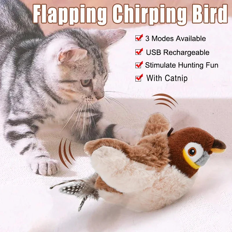 Interactive Catnip Toy – USB Rechargeable Electric Plush