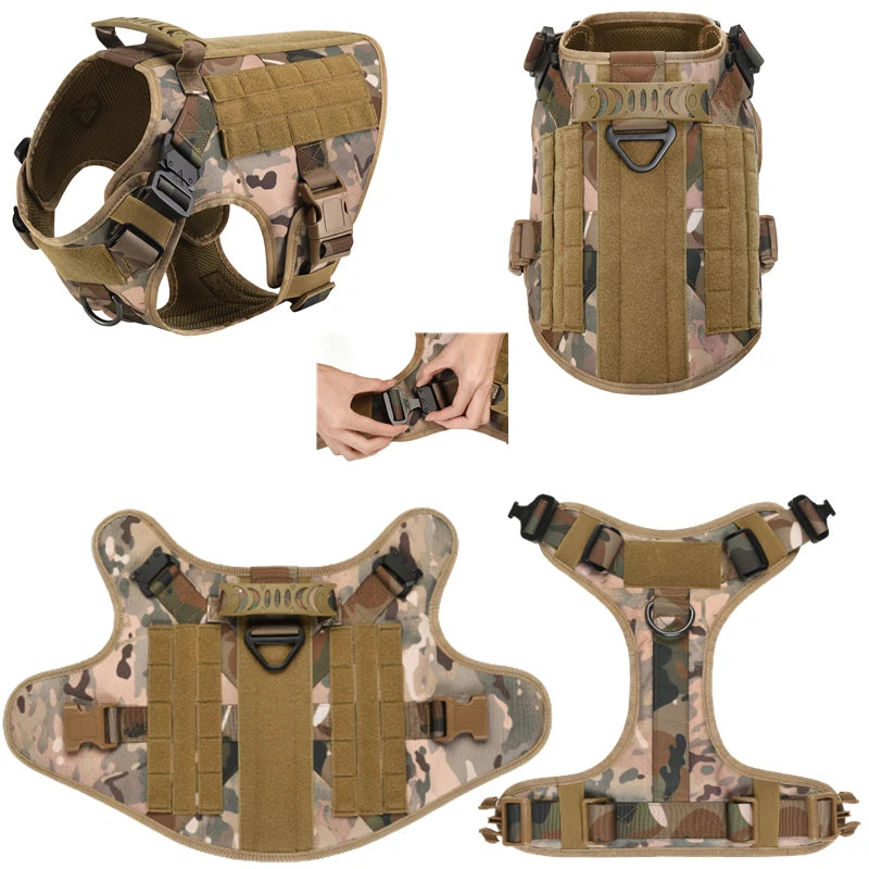 Tactical Dog Harness & Leash Set