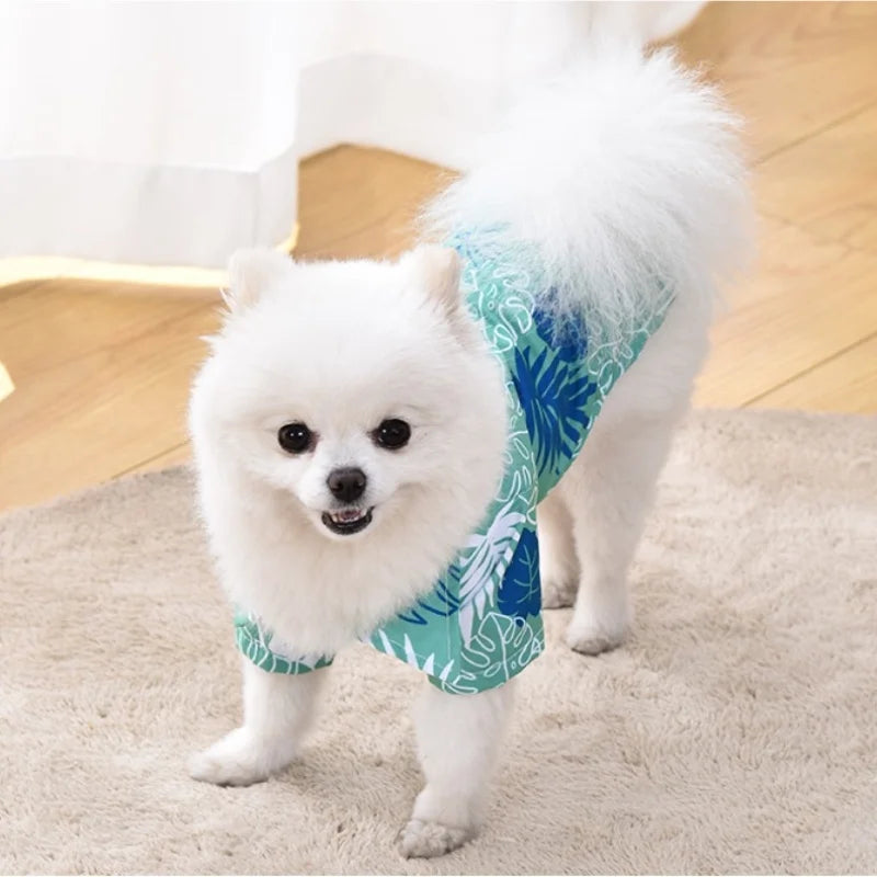 Hawaiian Style Pet Shirt – Summer Dog & Cat Beach Outfit
